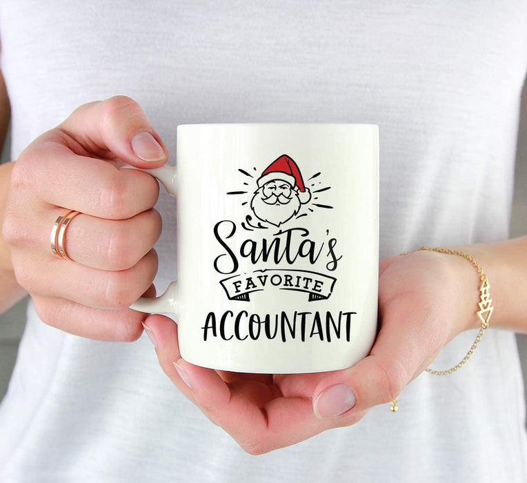 Santa's Favorite Careers Coffee Mug Collection 1-Set of 1-Andaz Press-Accountant-