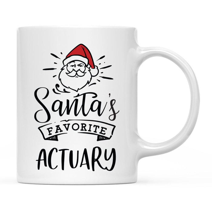Santa's Favorite Careers Coffee Mug Collection 1-Set of 1-Andaz Press-Actuary-