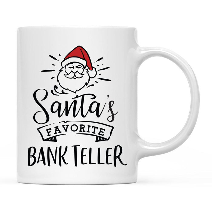 Santa's Favorite Careers Coffee Mug Collection 1-Set of 1-Andaz Press-Bank Teller-