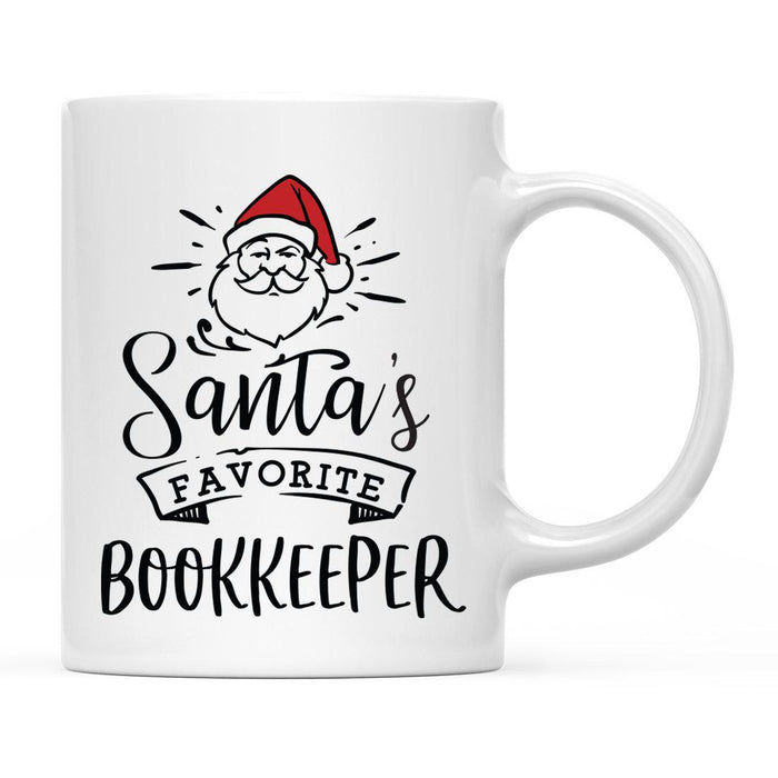 Santa's Favorite Careers Coffee Mug Collection 1-Set of 1-Andaz Press-Book Keeper-