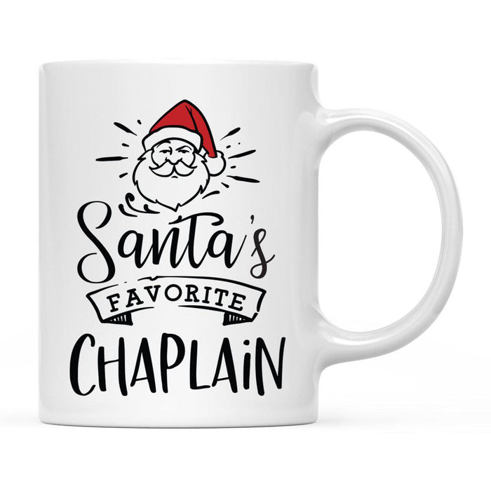 Santa's Favorite Careers Coffee Mug Collection 1-Set of 1-Andaz Press-Chaplain-