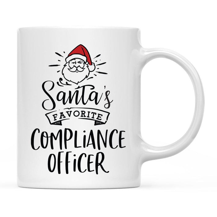 Santa's Favorite Careers Coffee Mug Collection 1-Set of 1-Andaz Press-Compliance Officer-