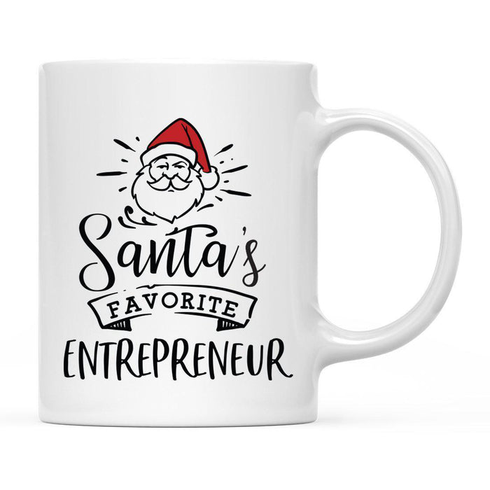 Santa's Favorite Careers Coffee Mug Collection 1-Set of 1-Andaz Press-Entrepreneur-