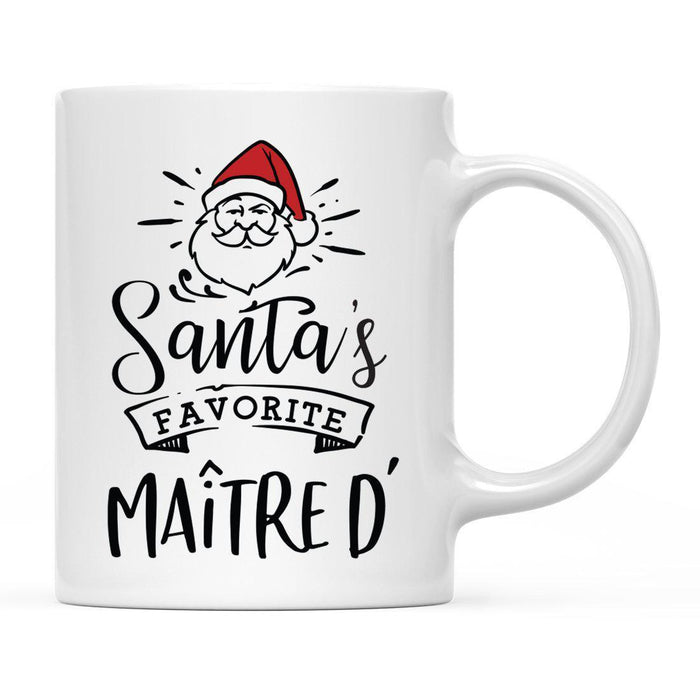 Santa's Favorite Careers Coffee Mug Collection 1-Set of 1-Andaz Press-Maître D'-