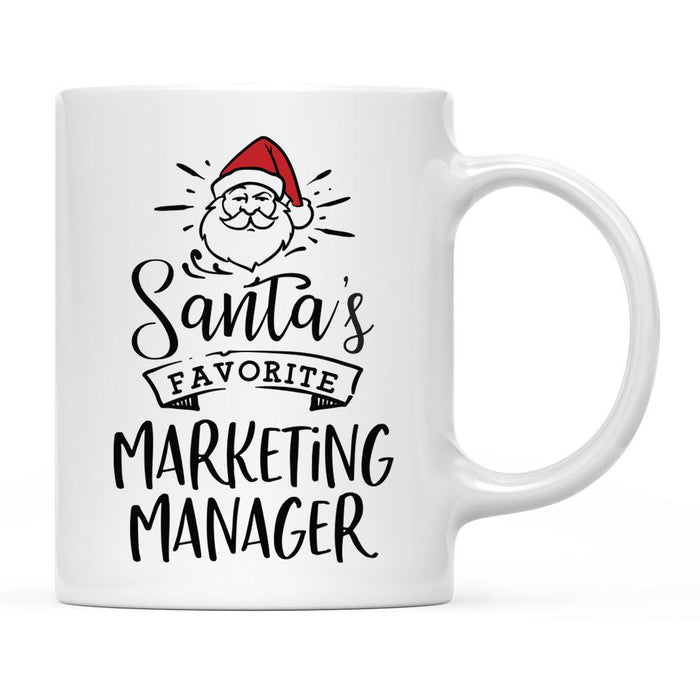 Santa's Favorite Careers Coffee Mug Collection 1-Set of 1-Andaz Press-Marketing Manager-