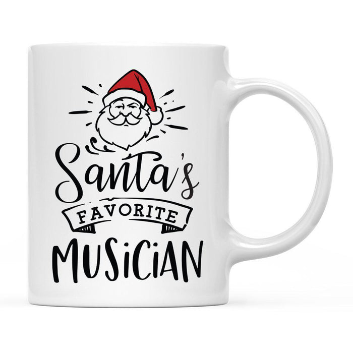Santa's Favorite Careers Coffee Mug Collection 1-Set of 1-Andaz Press-Musician-
