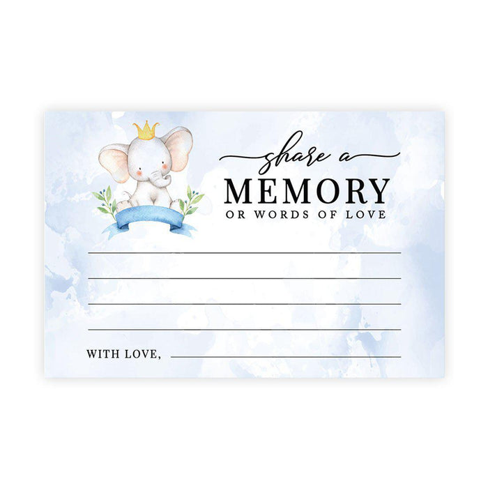 Share a Memory Cards, Cards for Wedding, Celebration of Life, Life Memories Design 1-Set of 52-Andaz Press-Baby Elephant-