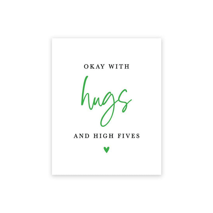 Social Distance Canvas Wedding Party Signs, Formal Black and White Canvas Print Table Sign-Set of 1-Andaz Press-High Fives-