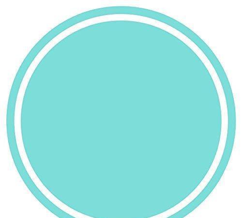 Solid Color Circle Gift Labels-Set of 40-Andaz Press-Diamond Blue-