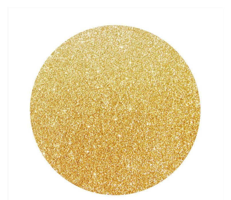 Sparkle Princess Birthday Circle Gift Labels-Set of 40-Andaz Press-Gold Glitter-