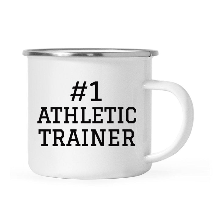 Stainless Steel Campfire Coffee Mug Thank You Gift, #1 Sports-Set of 1-Andaz Press-Athletic Trainer-