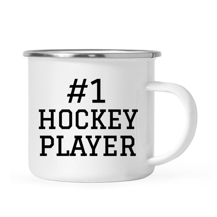 Stainless Steel Campfire Coffee Mug Thank You Gift, #1 Sports-Set of 1-Andaz Press-Hockey Player-