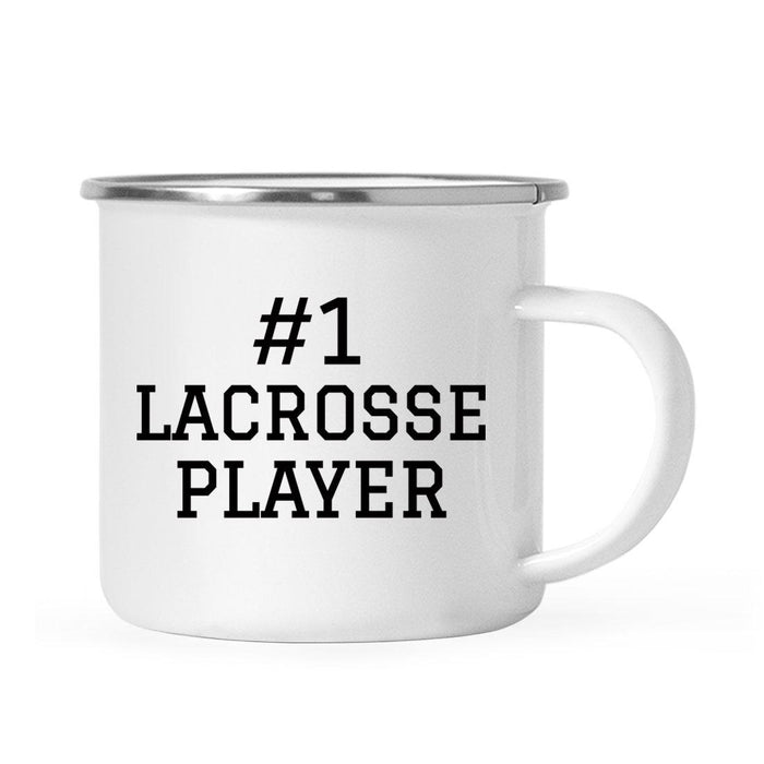 Stainless Steel Campfire Coffee Mug Thank You Gift, #1 Sports-Set of 1-Andaz Press-Lacrosse Player-