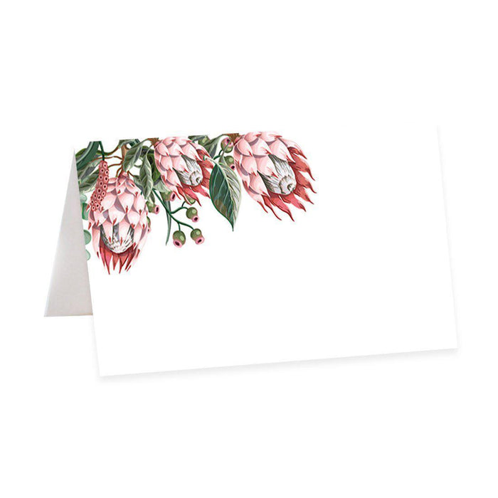 Table Tent Place Cards for Wedding Party Tables, Seating Name Place Cards, Design 2-Set of 56-Andaz Press-Boho Protea Florals-