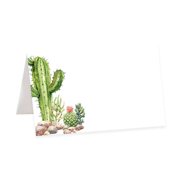Table Tent Place Cards for Wedding Party Tables, Seating Name Place Cards, Design 2-Set of 56-Andaz Press-Desert Chic Cacti-