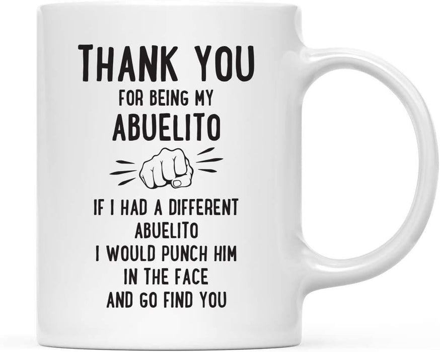Thank You for Being Ceramic Coffee Mug Punch in Face Collection-Set of 1-Andaz Press-Abuelito-