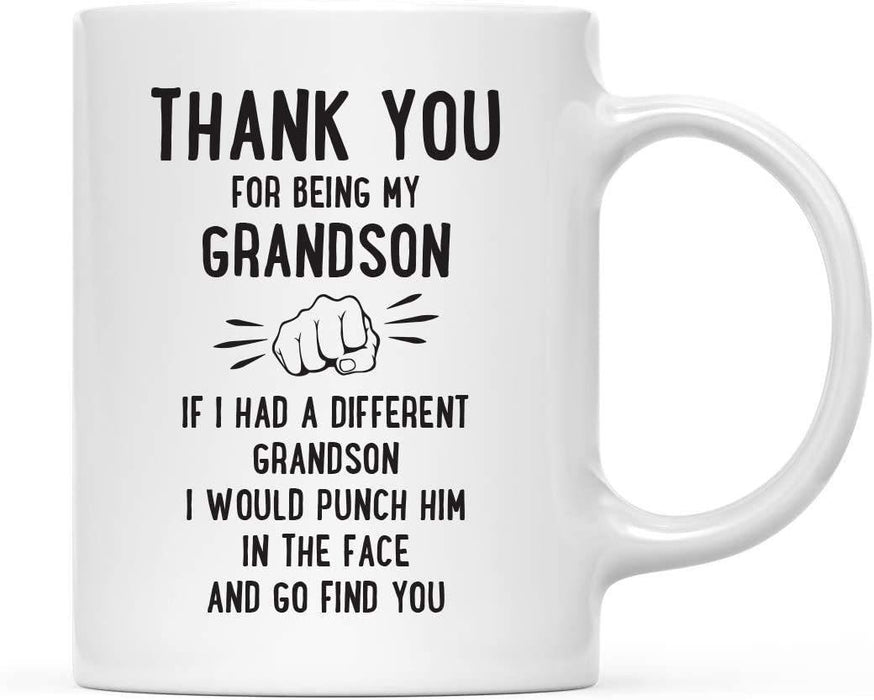 Thank You for Being Ceramic Coffee Mug Punch in Face Collection-Set of 1-Andaz Press-Grandson-