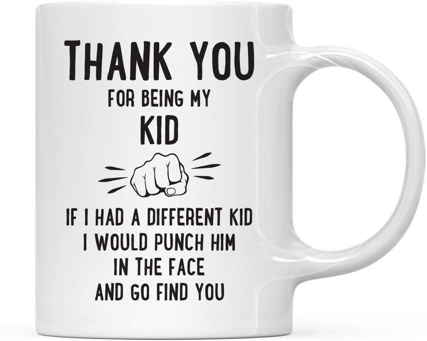 Thank You for Being Ceramic Coffee Mug Punch in Face Collection-Set of 1-Andaz Press-Kid-