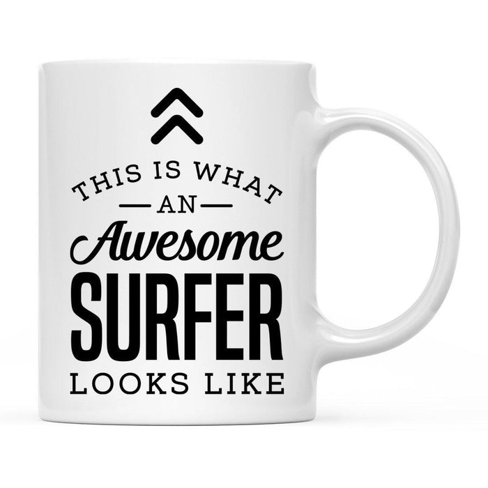 This Is What An Awesome Looks Like Sports Coffee Mug Collection 2-Set of 1-Andaz Press-Surfer-