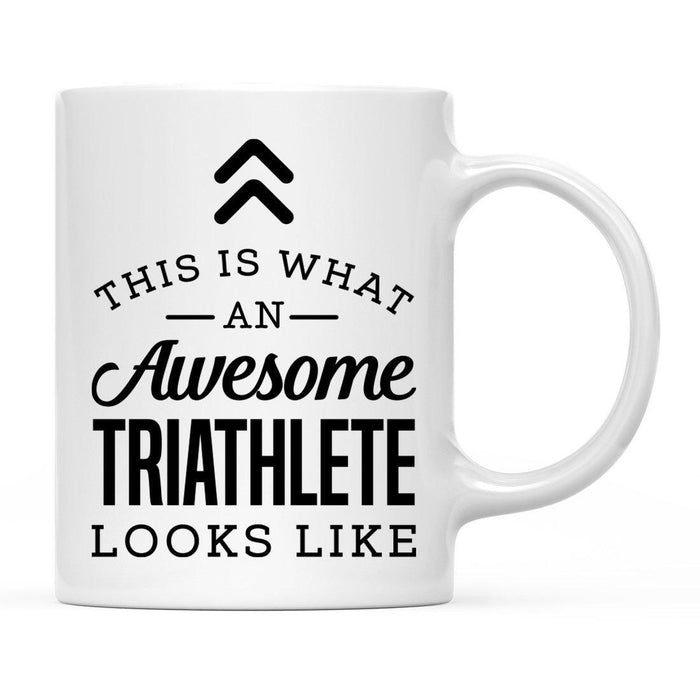 This Is What An Awesome Looks Like Sports Coffee Mug Collection 2-Set of 1-Andaz Press-Triathlete-
