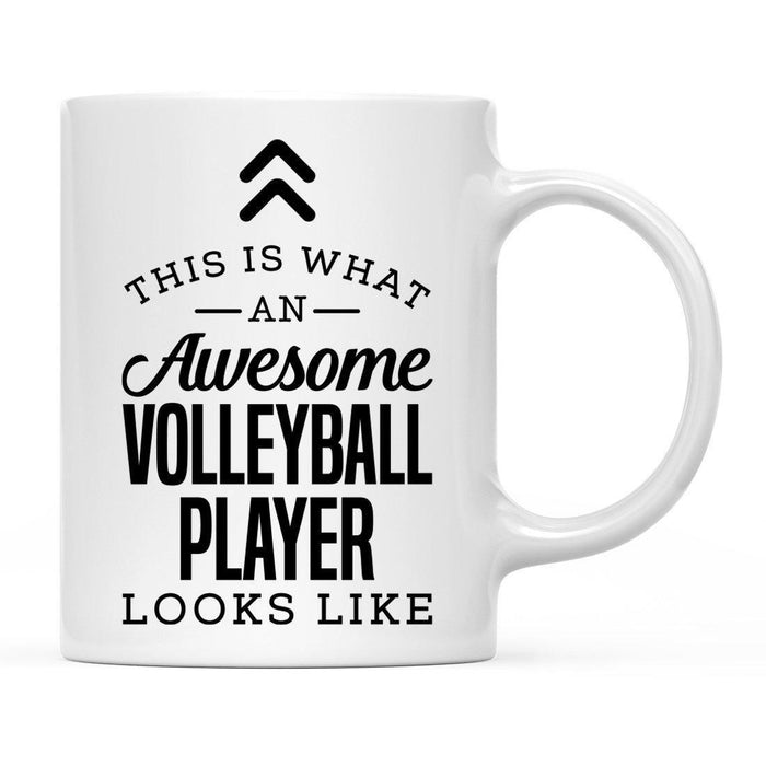 This Is What An Awesome Looks Like Sports Coffee Mug Collection 2-Set of 1-Andaz Press-Volleyball Player-
