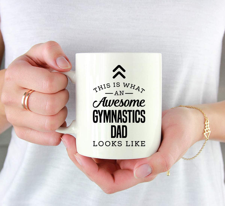 This is What an Awesome Looks Like Mom Dad Coffee Mug Collection 2-Set of 1-Andaz Press-Gymnastics Dad-