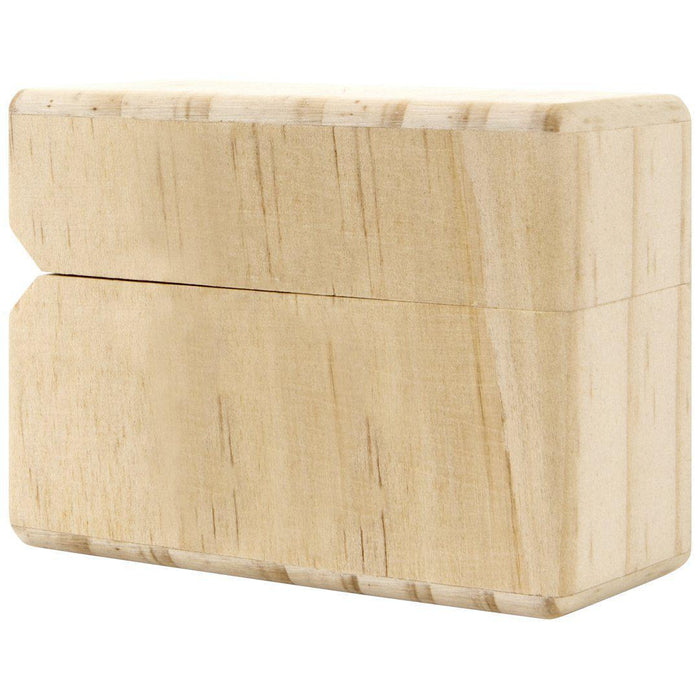 Unfinished Slim Wood Wedding Ring Boxes-Set of 1-Koyal Wholesale-