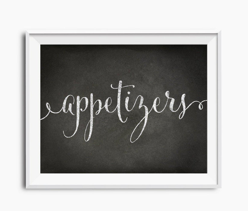 Vintage Chalkboard Wedding Party Signs-Set of 1-Andaz Press-Appetizers-