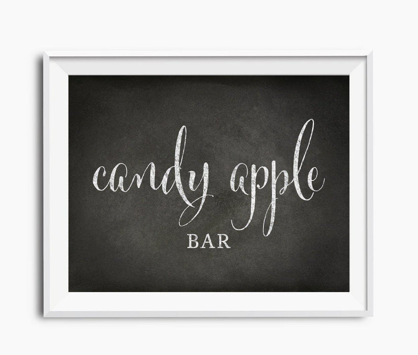 Vintage Chalkboard Wedding Party Signs-Set of 1-Andaz Press-Candy Apple Bar-