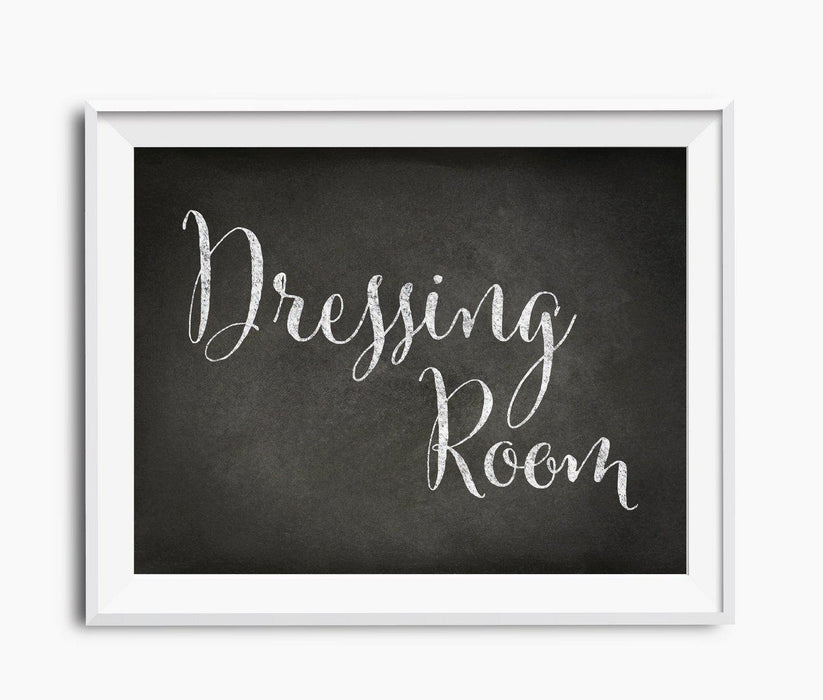 Vintage Chalkboard Wedding Party Signs-Set of 1-Andaz Press-Dressing Room-