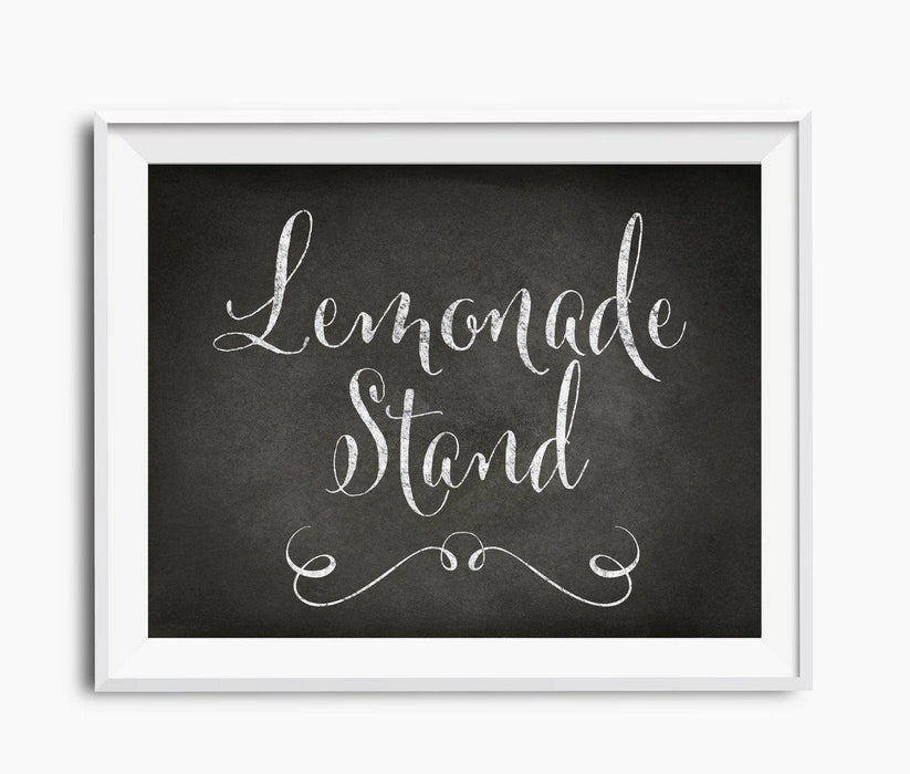 Vintage Chalkboard Wedding Party Signs-Set of 1-Andaz Press-Lemonade-