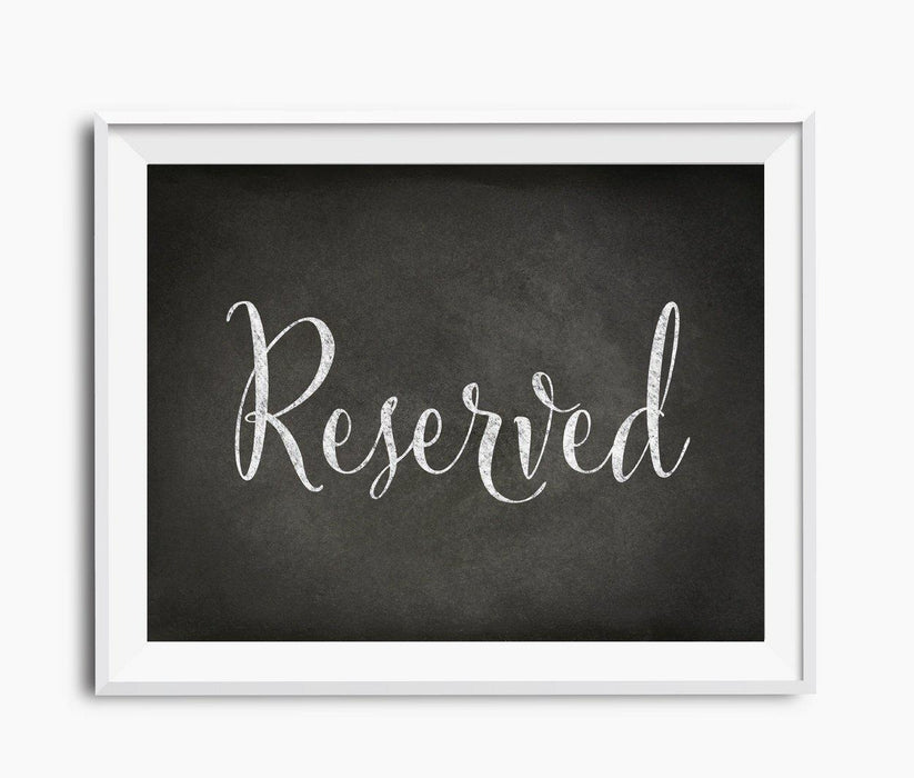 Vintage Chalkboard Wedding Party Signs-Set of 1-Andaz Press-Reserved-
