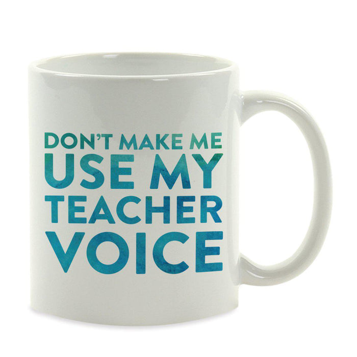 Water Color Teacher Appreciation Quotes Ceramic Coffee Mug Collection 1-Set of 1-Andaz Press-Voice-