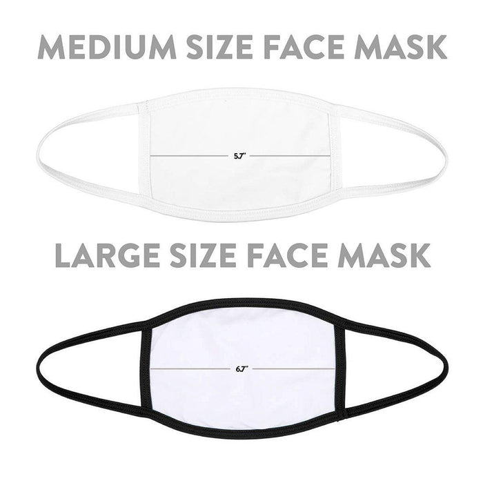 Wedding Collection Face Mask, Reusable White Cloth Face Masks with 1 Replaceable PM 2.5 Protection Filter-Set of 1-Andaz Press-Mother of the Bride-