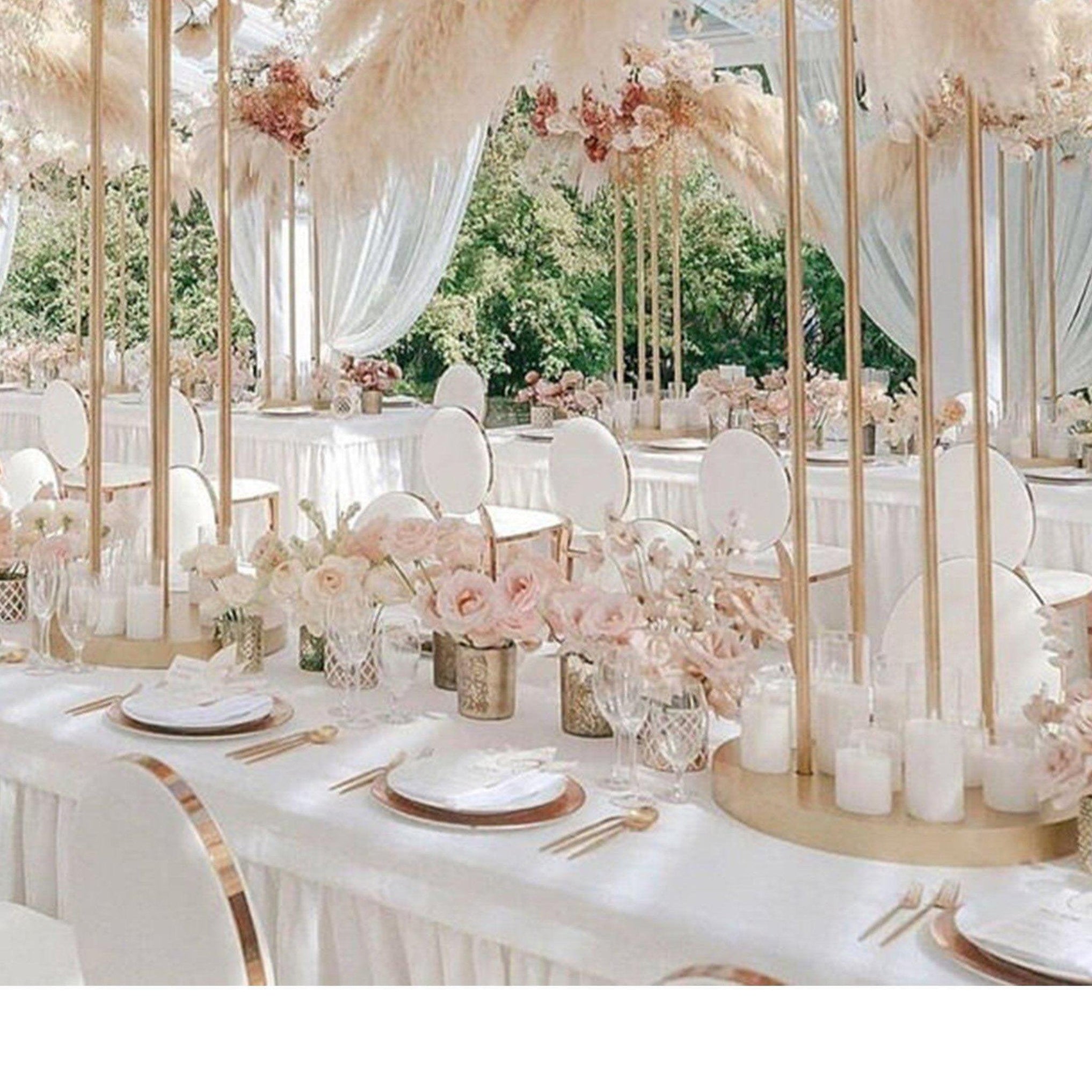 10 Elevated Wedding Centerpiece Ideas for Long Tables