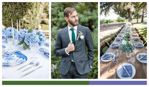 2022 Very Peri Blue Pantone Wedding Color Motifs & Decor Ideas