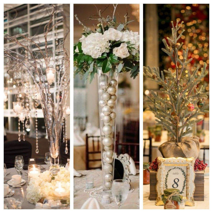 Our Top 10 Favorite Ideas for Tall and Elegant Winter Wedding Centerpiece Decorations-Koyal Wholesale