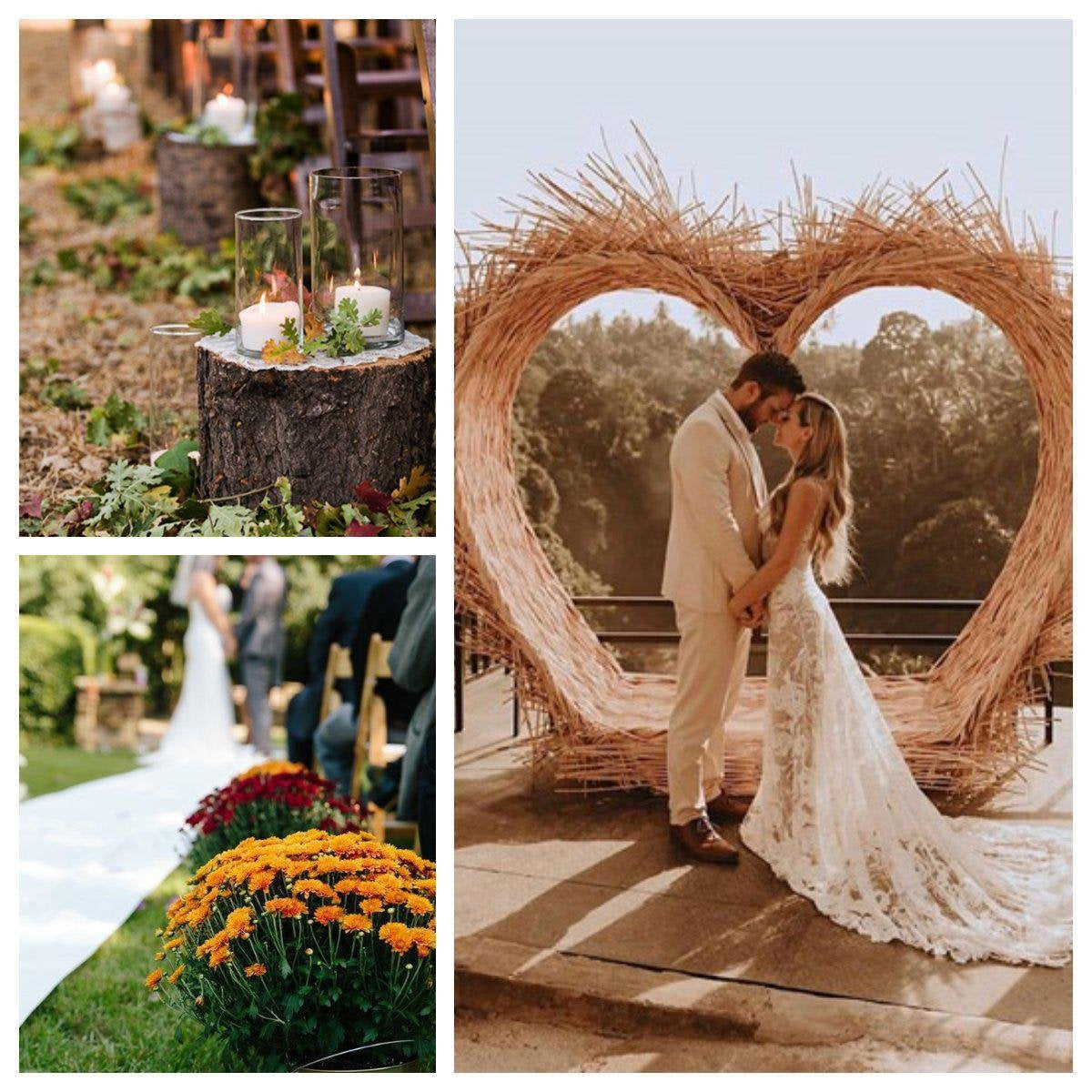 Top 10 Ideas for Fall Wedding Aisle Decorations & Arch Backdrop Ideas-Koyal Wholesale