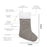 17" Blank Linen Christmas Stocking with Tassel-Andaz Press-Set of 1-Ivory-