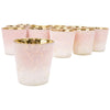 3" Frosted Ombre Mercury Glass Votive Candle Holders, Set of 12-Set of 12-Koyal Wholesale-Pink-