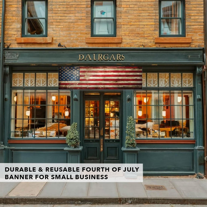 4th of July Decorations: Indoor & Outdoor Patriotic Banners, Set of 1-Set of 1-Andaz Press-American Flag-