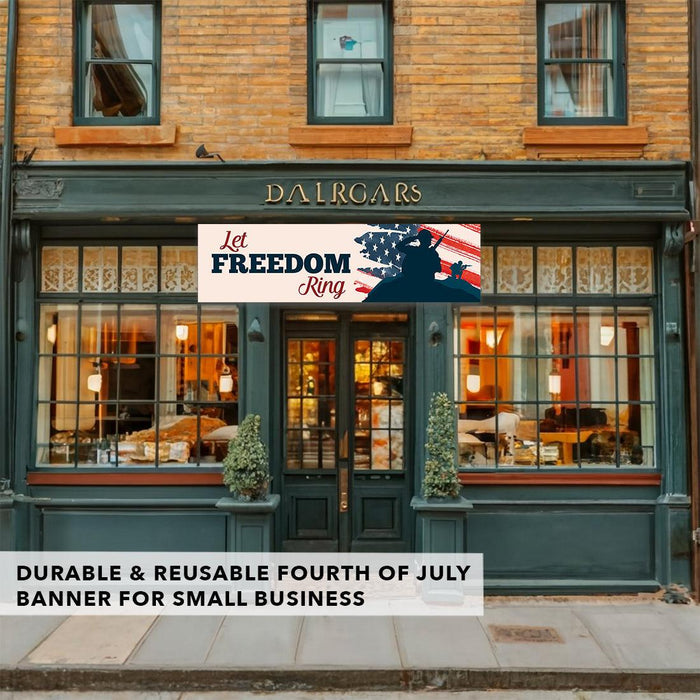 4th of July Decorations: Indoor & Outdoor Patriotic Banners, Set of 1-Set of 1-Andaz Press-American Flag-