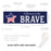 4th of July Decorations: Indoor & Outdoor Patriotic Banners, Set of 2-Set of 2-Andaz Press-Home of the Free Because of the Brave-