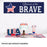 4th of July Decorations: Indoor & Outdoor Patriotic Banners, Set of 2-Set of 2-Andaz Press-Home of the Free Because of the Brave-