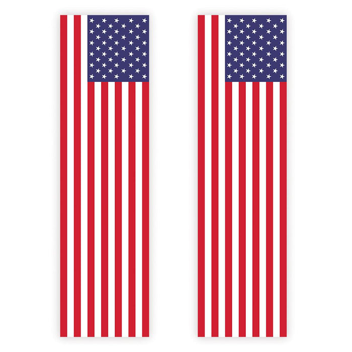 4th of July Decorations: Indoor & Outdoor Patriotic Banners, Set of 2-Set of 2-Andaz Press-Home of the Free Because of the Brave-