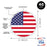 4th of July Patriotic Stickers: Party Favors, Memorial, Veterans Day, Set of 40-Set of 40-Andaz Press-American Flag-