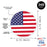 4th of July Stickers: Patriotic Chocolate Drop Labels & Party Favors, Set of 240-Set of 240-Andaz Press-American Flag, USA, Thank You-