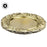 Acrylic Charger Plates Round Metallic Baroque Bulk Pack-Koyal Wholesale-Gold-Set of 1 (4 PC)-