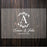 Acrylic Custom Rustic Fall Wedding Signs, 16 x 24 Inches-Set of 1-Andaz Press-Monogram Script Wreath-