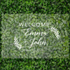 Acrylic Custom Rustic Fall Wedding Signs, 16 x 24 Inches-Set of 1-Andaz Press-Welcome Wreath-